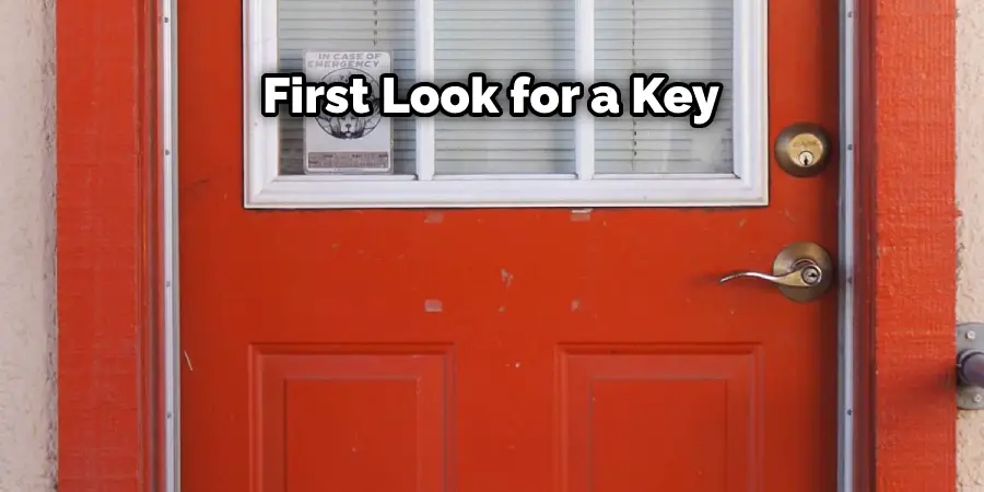 First Look for a Key