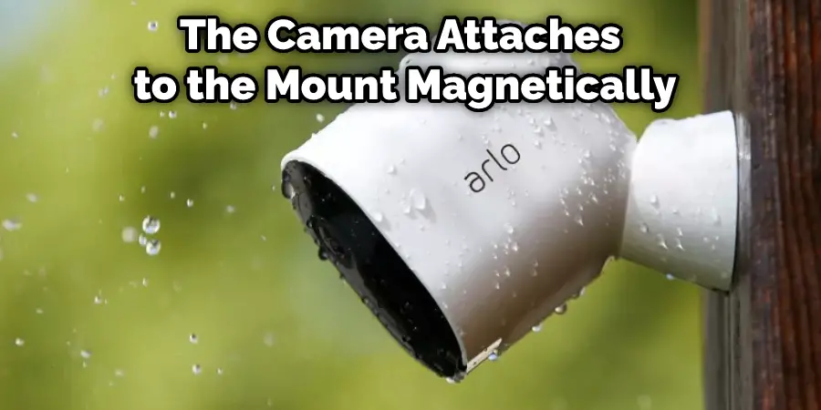 The Camera Attaches to the Mount Magnetically