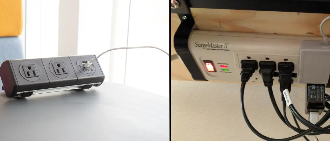 How to Stick a Power Strip Under a Desk