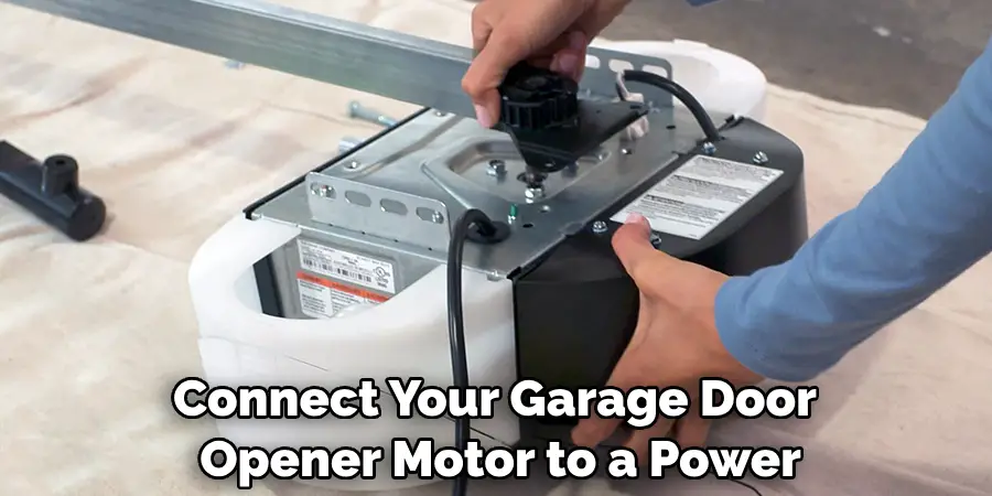 Connect Your Garage Door Opener Motor to a Power