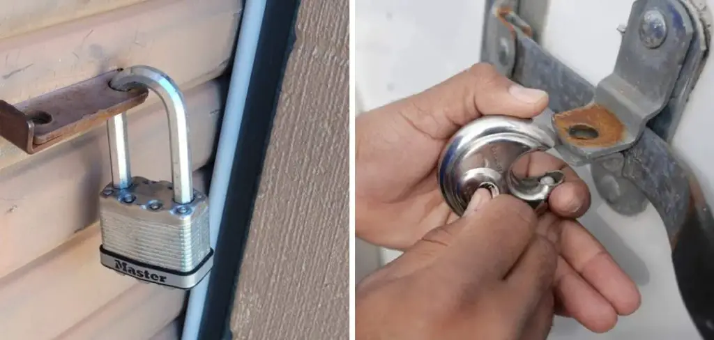 How to Cut a Storage Lock