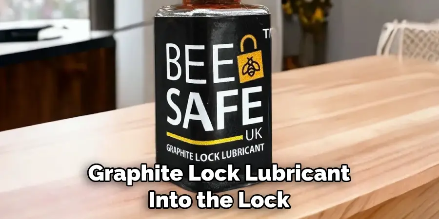 Graphite Lock Lubricant Into the Lock