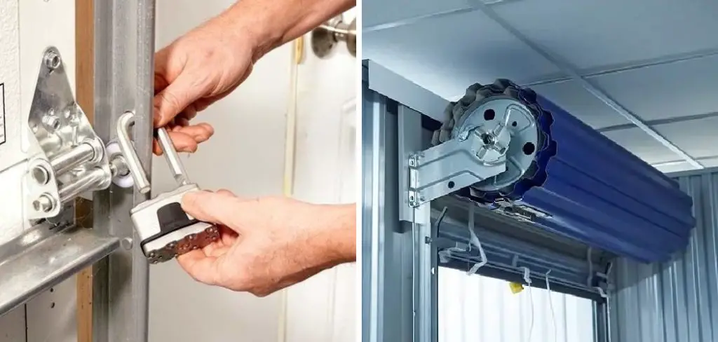 How to Lock a Roll up Garage Door