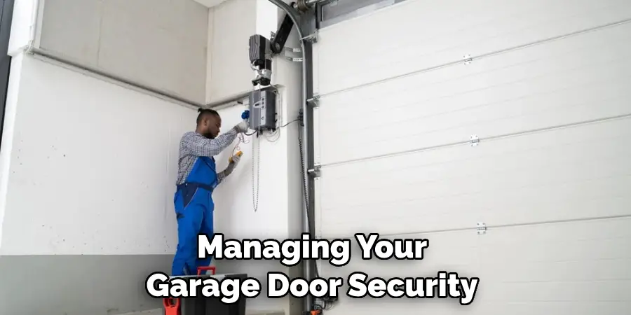 Managing Your Garage Door Security