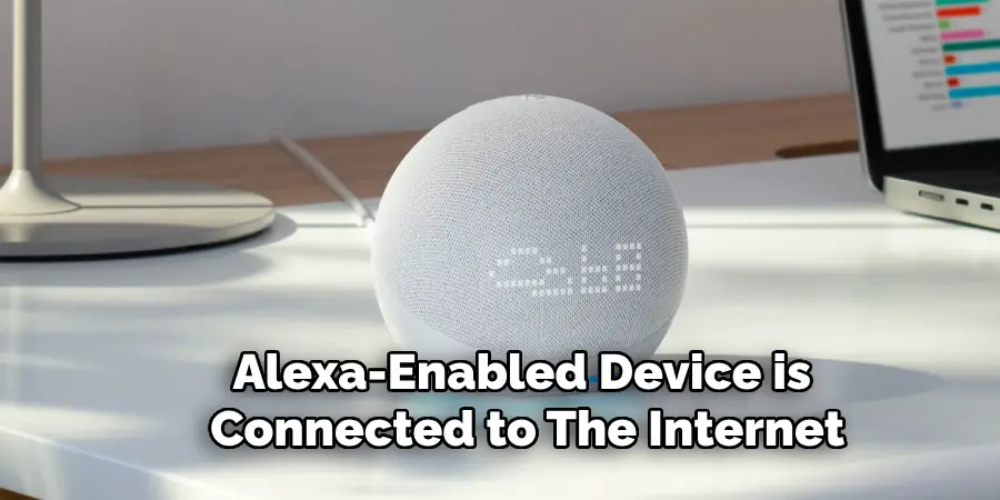 Alexa-enabled device is connected to the internet