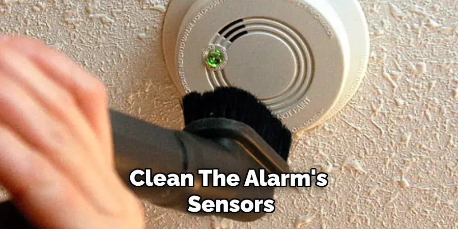 Clean the Alarm's Sensors