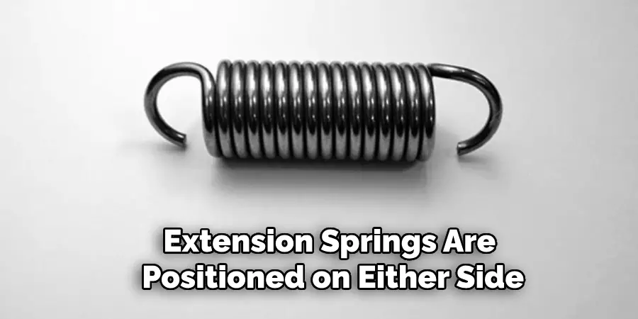 Extension Springs Are Positioned on Either Side