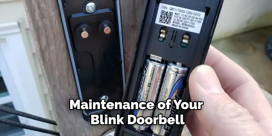Maintenance of Your Blink Doorbell