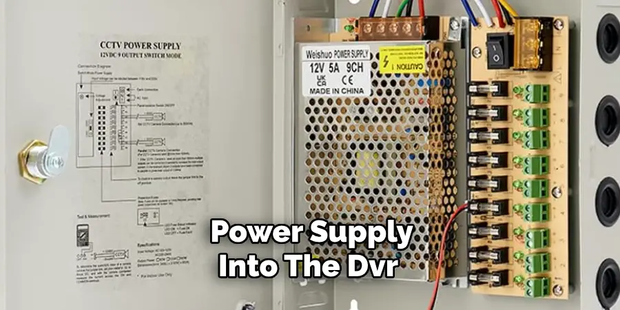 Power Supply Into the Dvr 