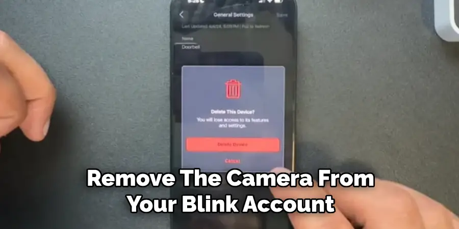 Remove the Camera From Your Blink Account