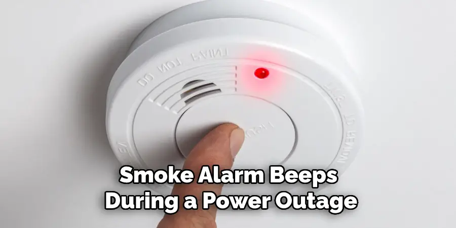Smoke Alarm Beeps During a Power Outage