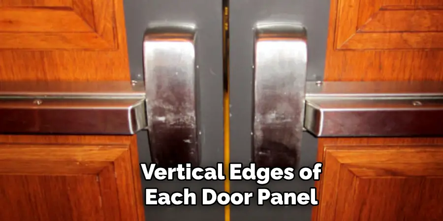 Vertical Edges of Each Door Panel