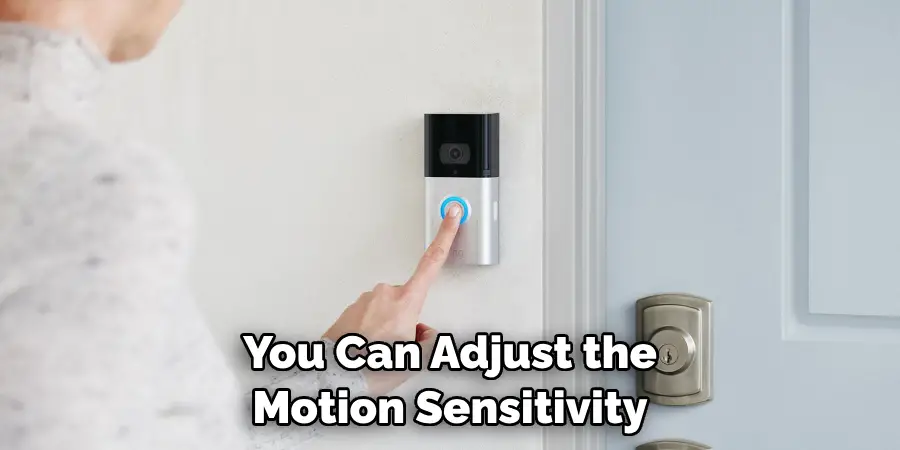 You Can Adjust the Motion Sensitivity
