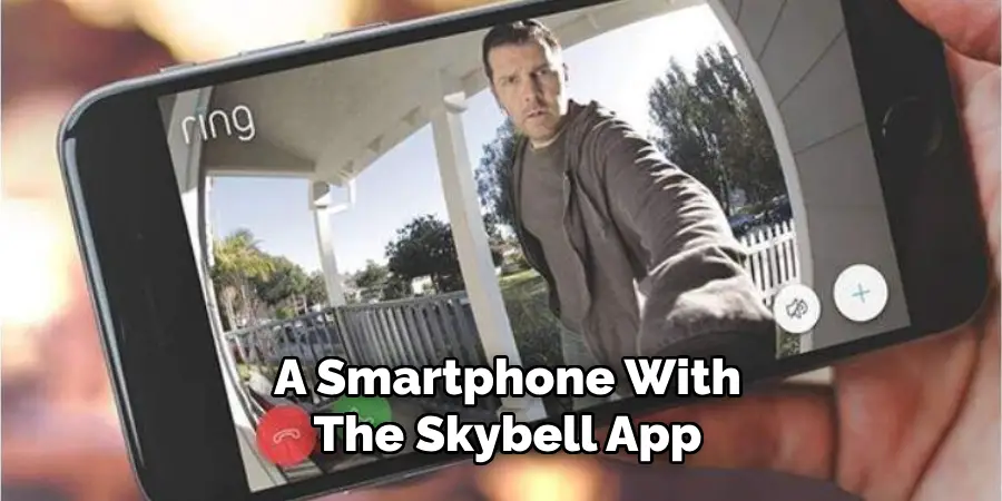 A Smartphone With the Skybell App 