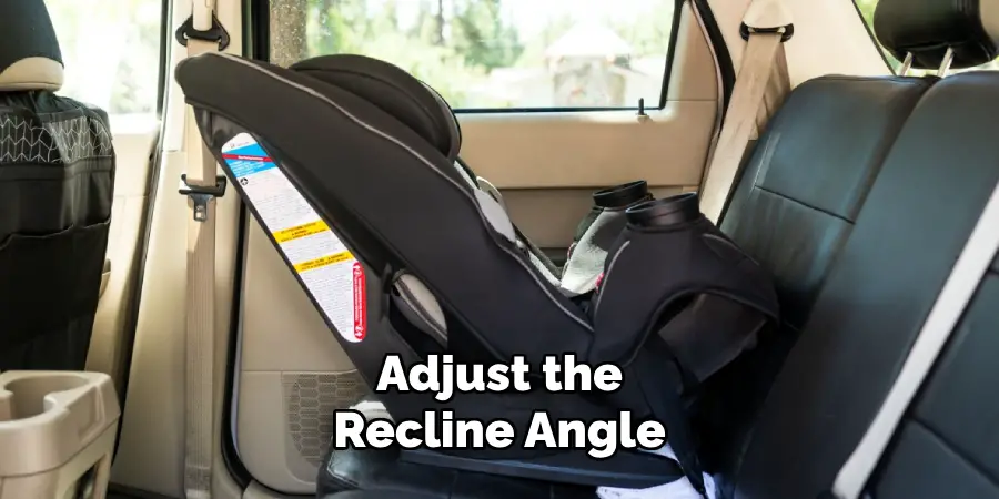 Adjust the Recline Angle