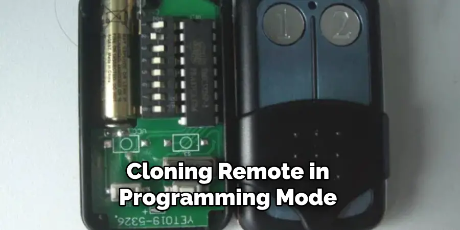 Cloning Remote in Programming Mode 