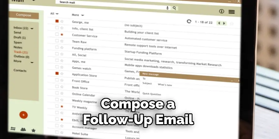 Compose a Follow-up Email 