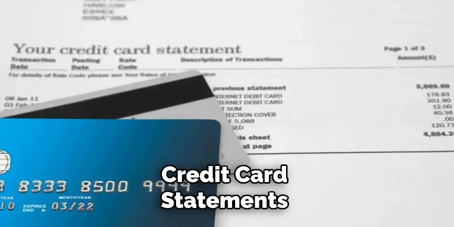 Credit Card Statements 