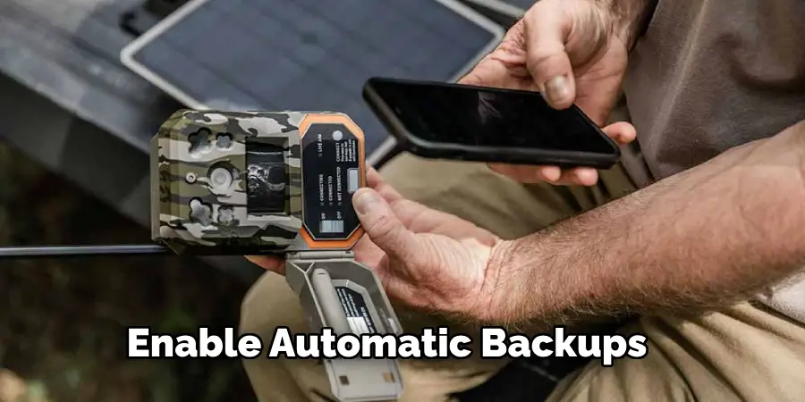 Enable Automatic Backups