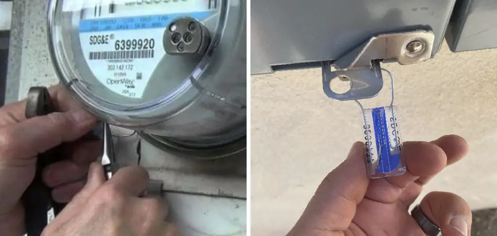 How to Remove Electric Meter Tamper Tag