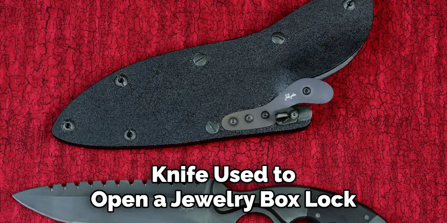 Knife Used to Open a Jewelry Box Lock