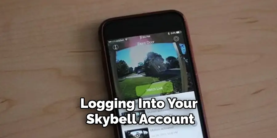 Logging Into Your Skybell Account