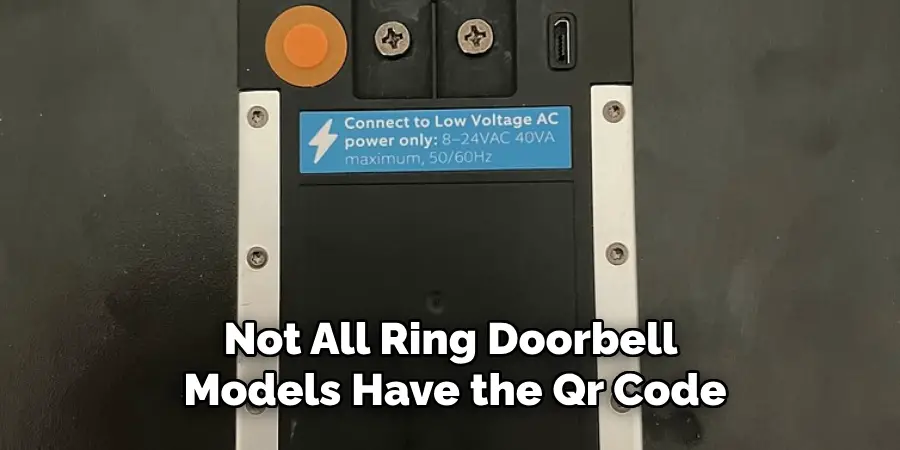 Not All Ring Doorbell Models Have the Qr Code