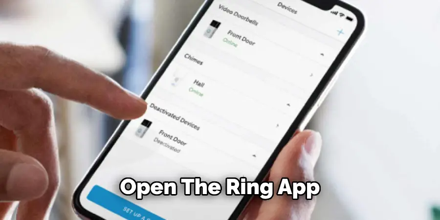 Open the Ring App 