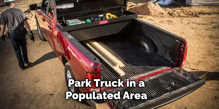 Park Truck in a Populated Area