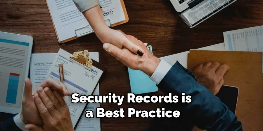 Security Records is a Best Practice