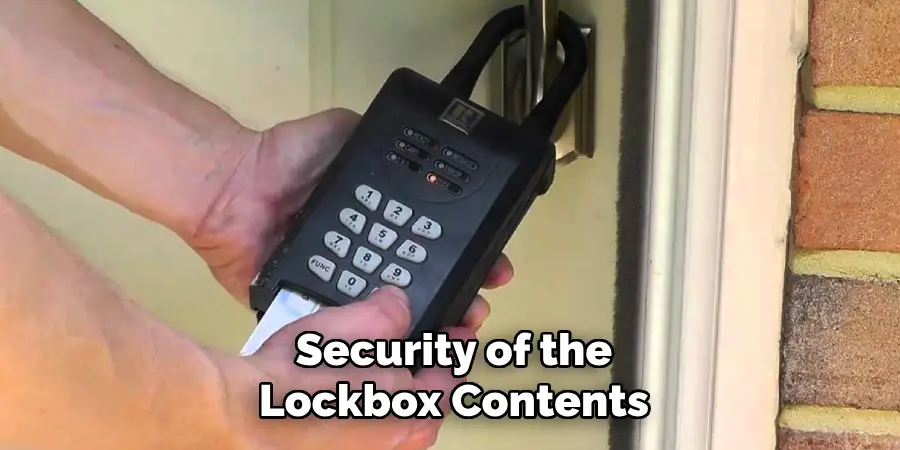 Security of the Lockbox Contents