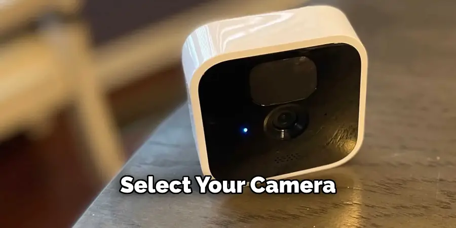 Select Your Camera