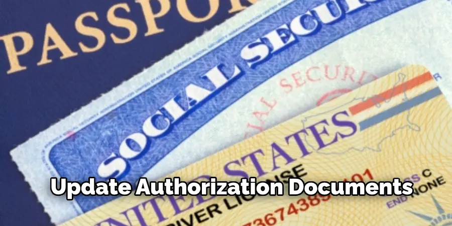 Update Authorization Documents