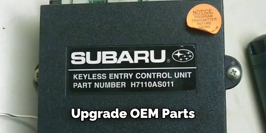 upgrade OEM parts