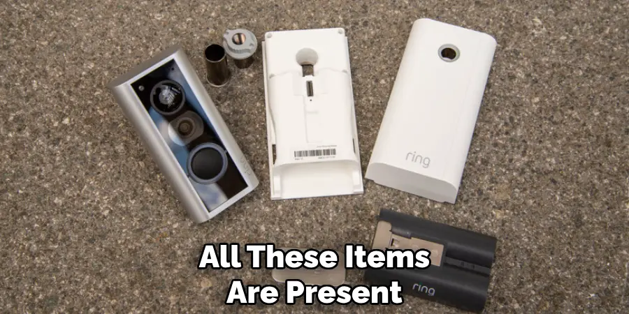 All These Items
Are Present