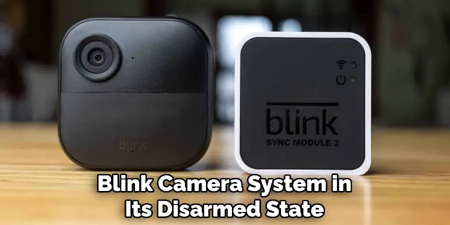 Blink Camera System in
Its Disarmed State