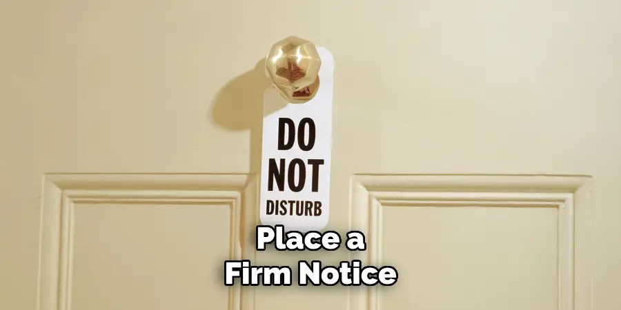 Place a Firm Notice