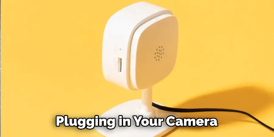 Plugging in Your Camera