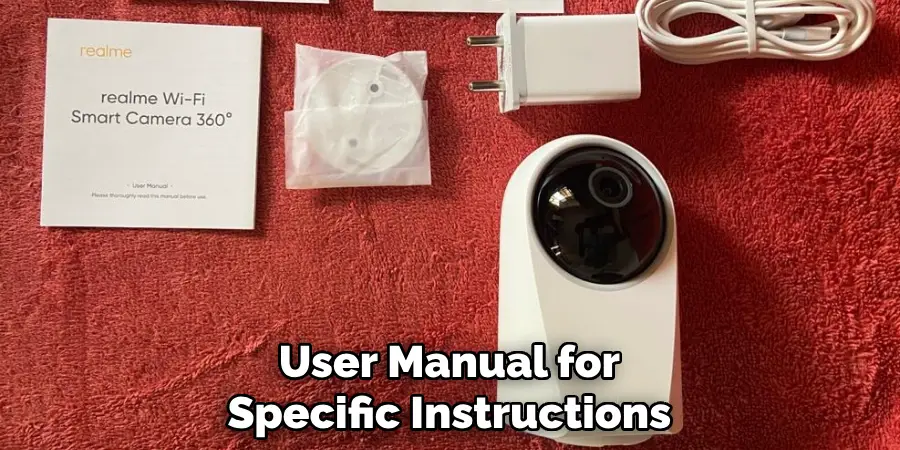 User Manual for
Specific Instructions