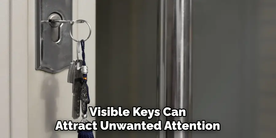 Visible Keys Can Attract Unwanted Attention