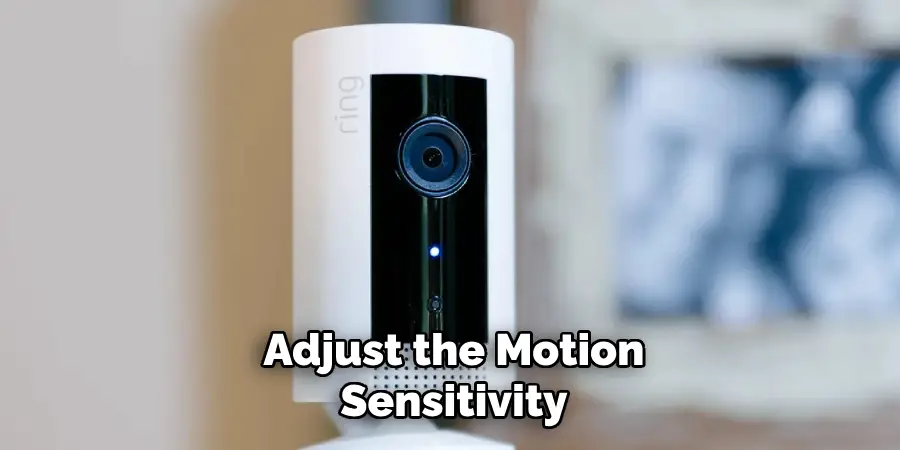 Adjust the Motion Sensitivity