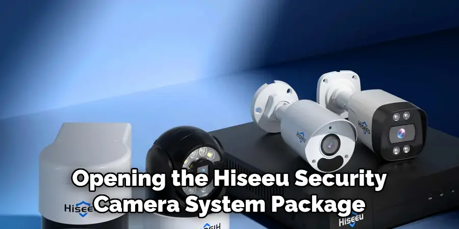 Opening the Hiseeu Security Camera System Package