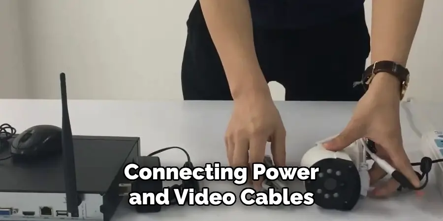 Connecting Power and Video Cables