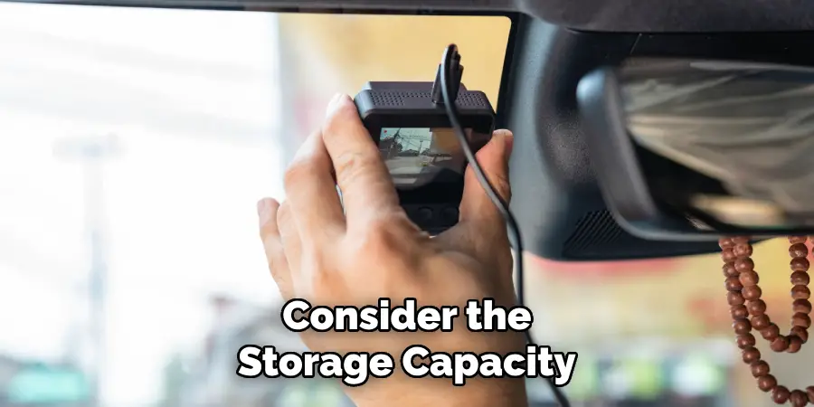 Consider the Storage Capacity