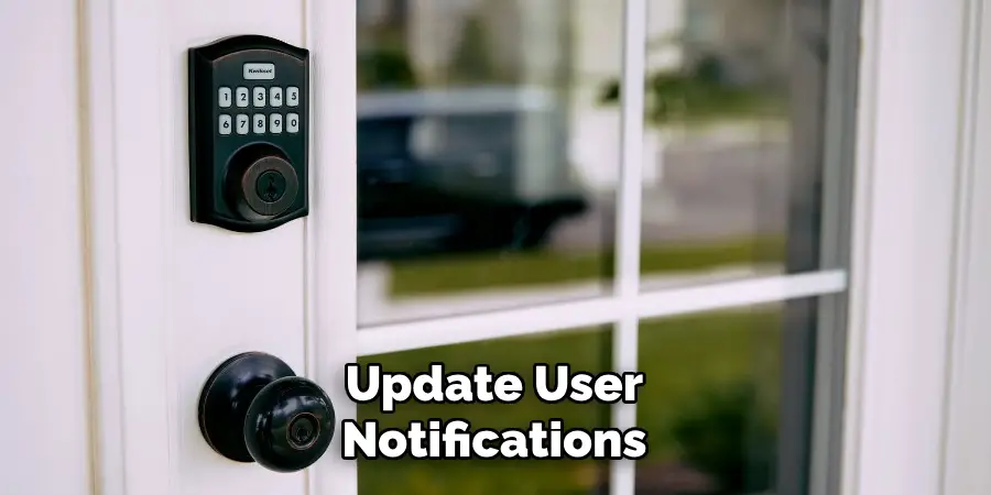 Update User Notifications