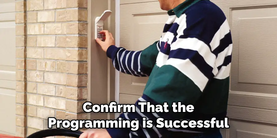 Confirm That the Programming is Successful