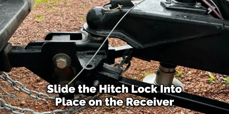 Slide the Hitch Lock Into Place on the Receiver