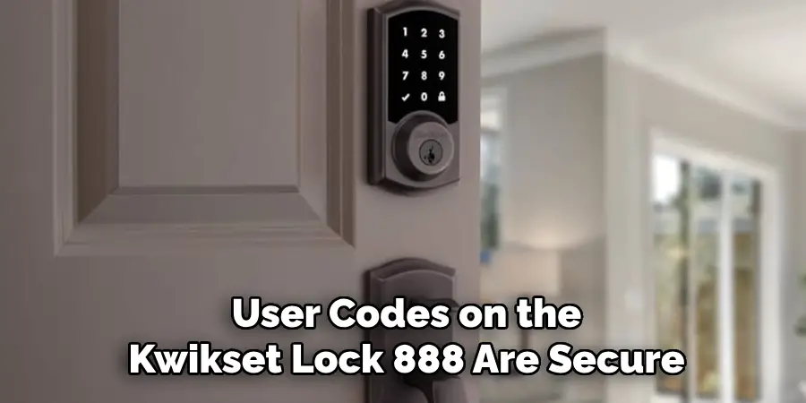 User Codes on the Kwikset Lock 888 Are Secure