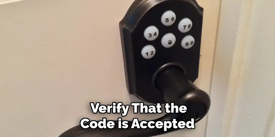 Verify That the Code is Accepted